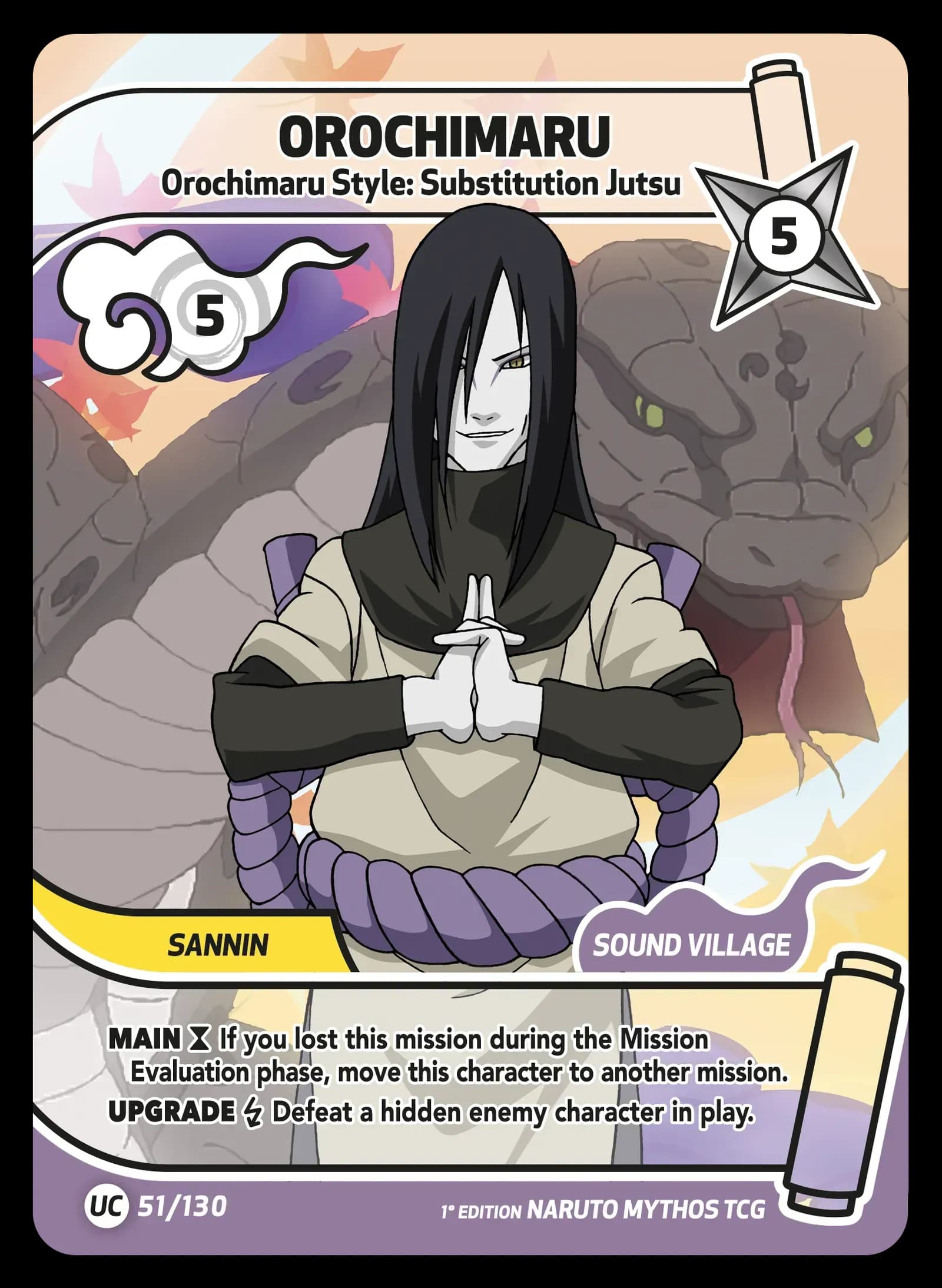 Orochimaru — Orochimaru Style: Substitution Jutsu