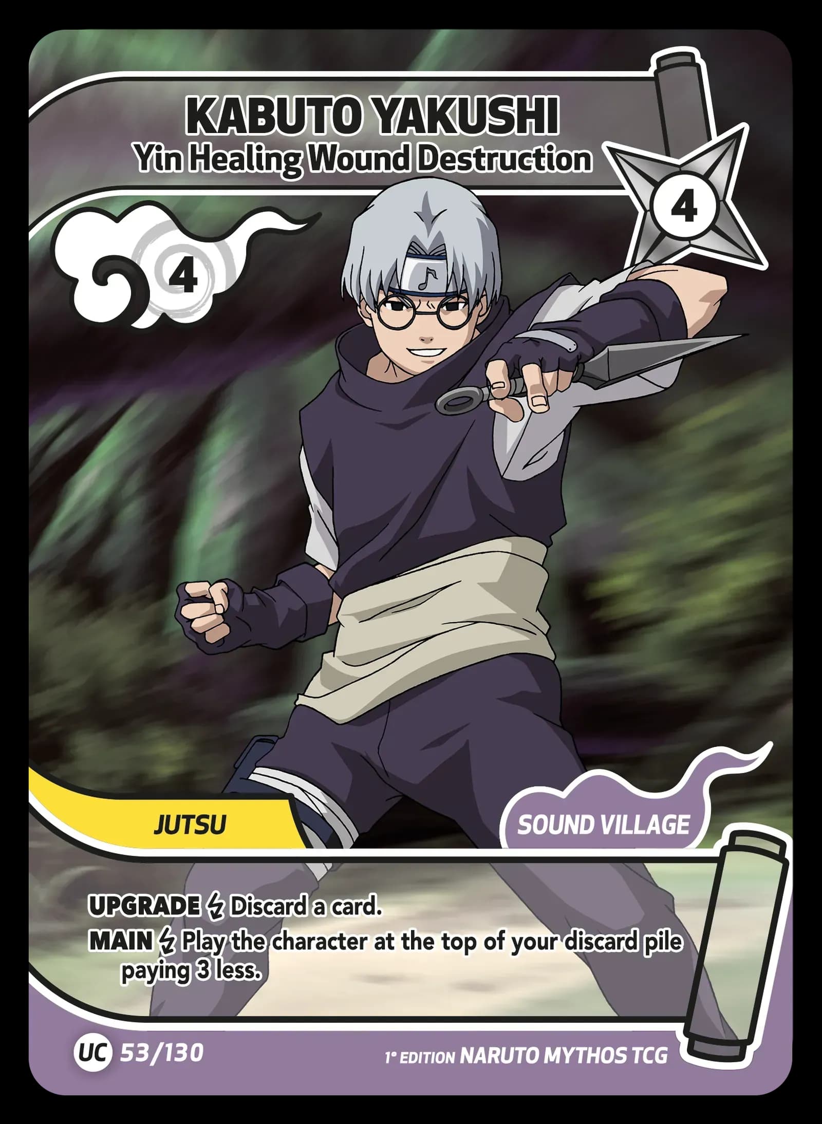 Kabuto Yakushi — Yin Healing Wound Destruction